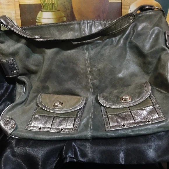 Green Leather LadiesBag